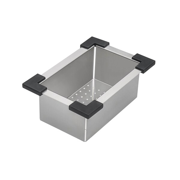 Ruvati replacement colander for RVH8215 sink Stainless Steel with Plastic Corners RVA1315 - main